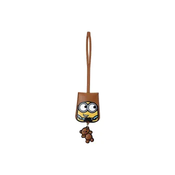 FION Cow Leather Bag Accessories Unisex Brown