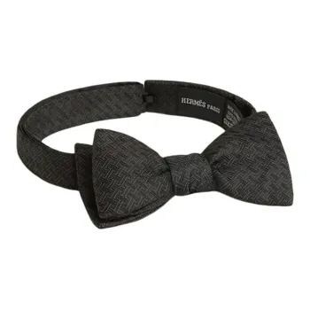 HERMES Silk Bow Tie Men's Multicolor