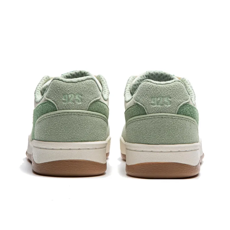 LiNing Anti-Slip Wear-Resistant Low-Top Skateboard Shoes Women's Beige Green-5