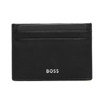 HUGO BOSS Leather Card Holder Men's Black