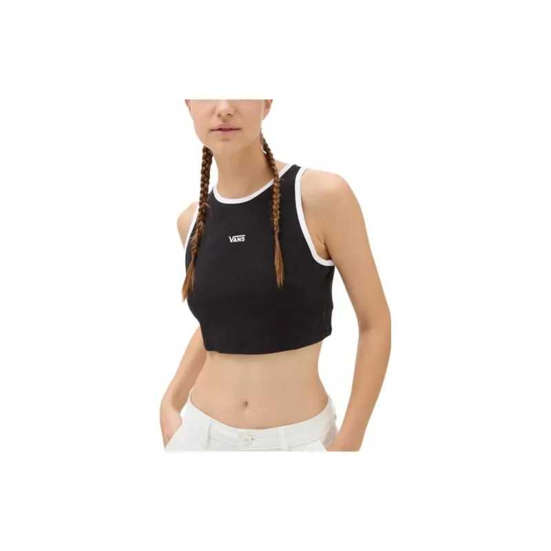 Vans Longline Racerback Sports Bra Bra Women's Black-2