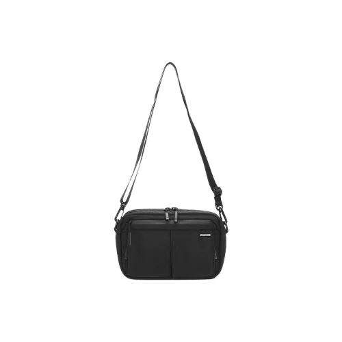 New Balance Nylon Shoulder Bag, Crossbody Bag Unisex Black