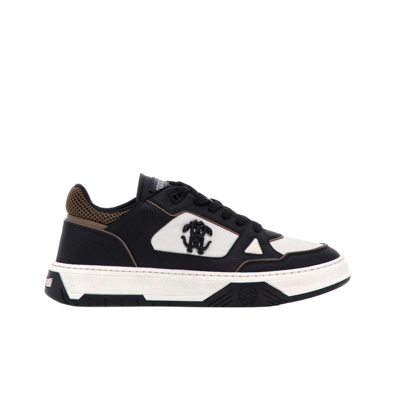 Roberto Cavalli Low-Top Skateboard Shoes Men's Black-1