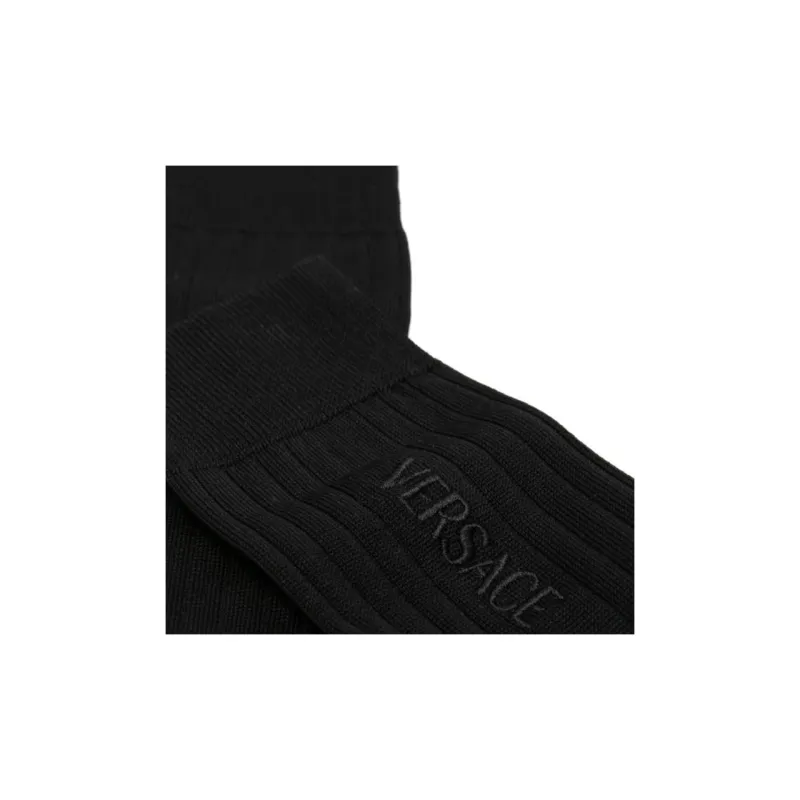 VERSACE Logo Detailed Socks-3
