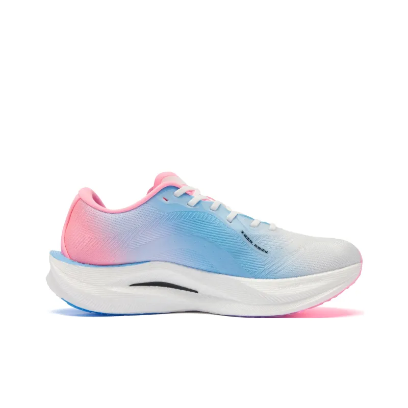 QIAODAN Strong Winds 2.0 Cushioning Anti Slip And Wear Resistant Low Top Q KUNGFU TURBO Running Shoes Women's Pink Blue-1