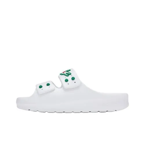 CLOT x LACOSTE Composite Sole Abrasion Resistant Slide Slippers Women's White