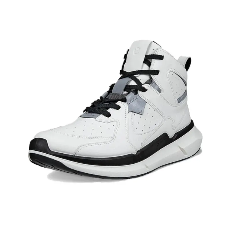 Ecco BIOM2.2 High Top Casual Shoes Women's White Black-2