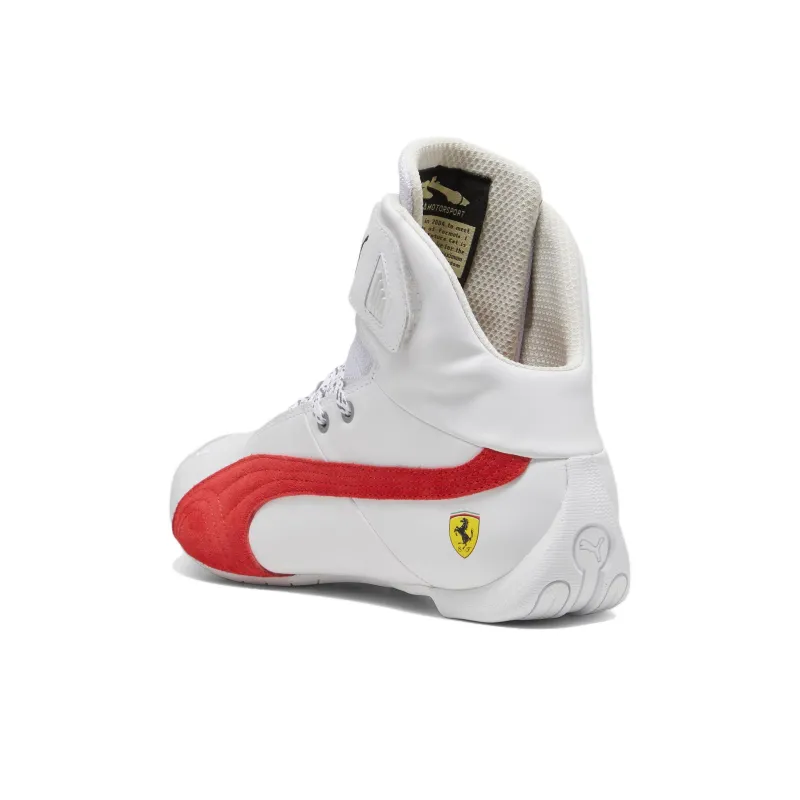 PUMA Scuderia Ferrari Future Ca Abrasion Resistant Mid Top Running Shoes Unisex White-2