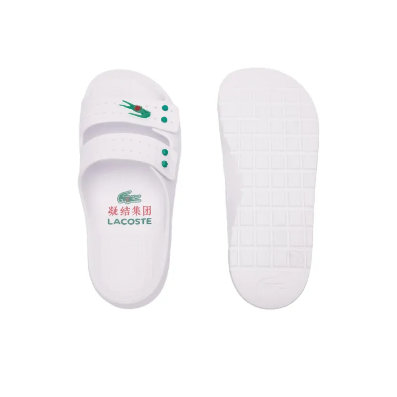 CLOT x LACOSTE Slide Slippers Men's White-4