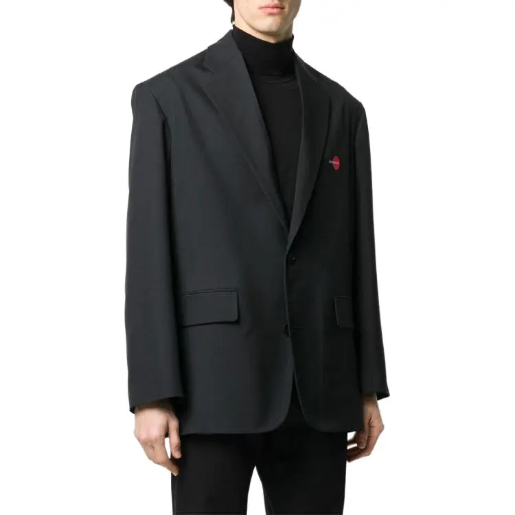 Balenciaga Business Suit Coat Loose Fit Men's Black-2
