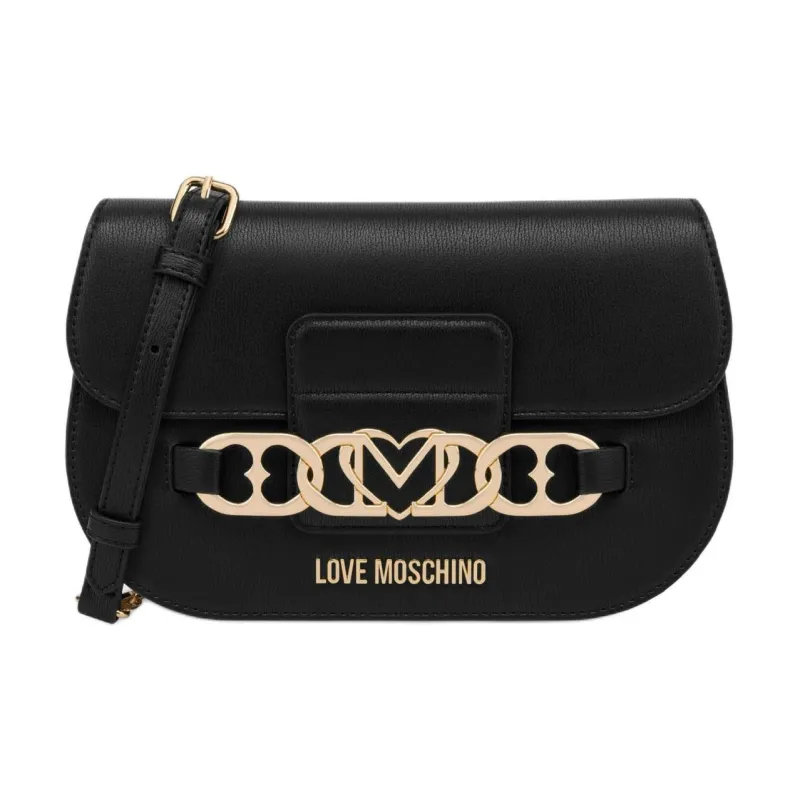 LOVE MOSCHINO Polyurethane Shoulder Bag Crossbody Bag Women's Black-0