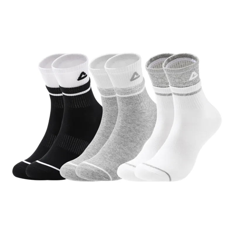 PEAK Knee High Socks Unisex 3 Pack-9