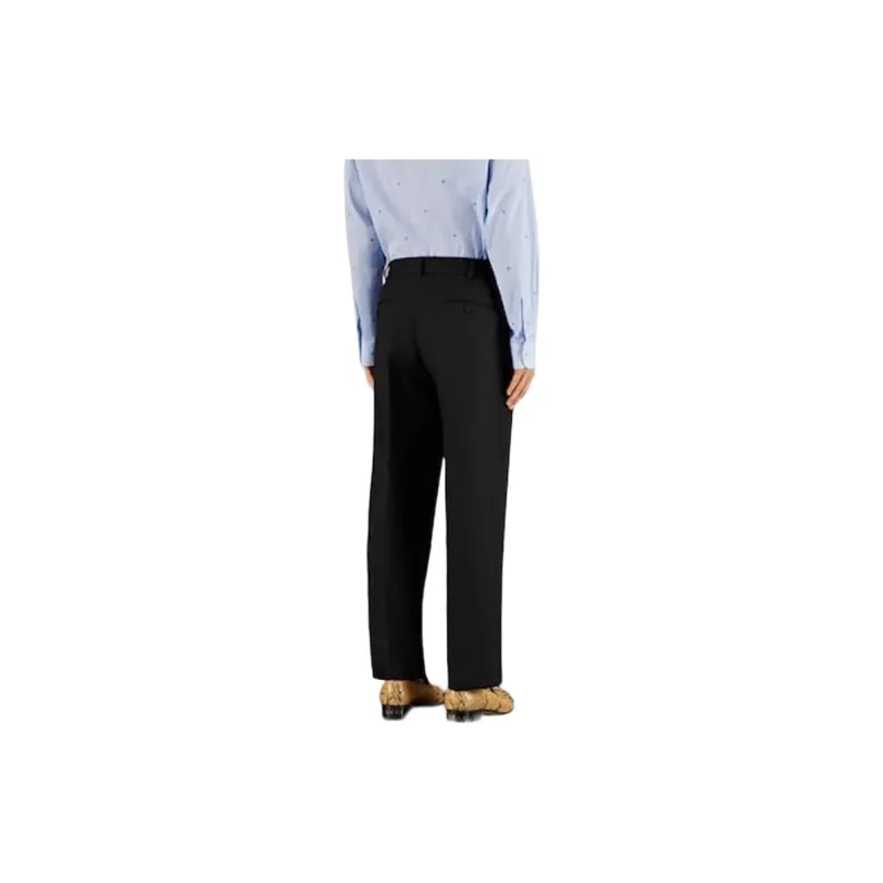 GUCCI Piped trim Cropped Trousers-1