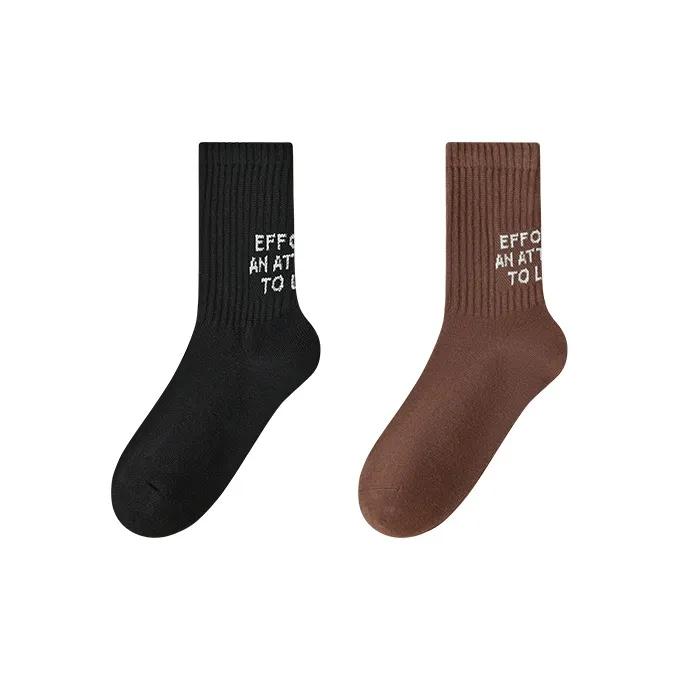 PLANDOO Mid Calf Socks Unisex 2 Pack-7