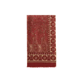 Loro Piana Mulberry Silk Cashmere Shawls Women's Red Raspberry