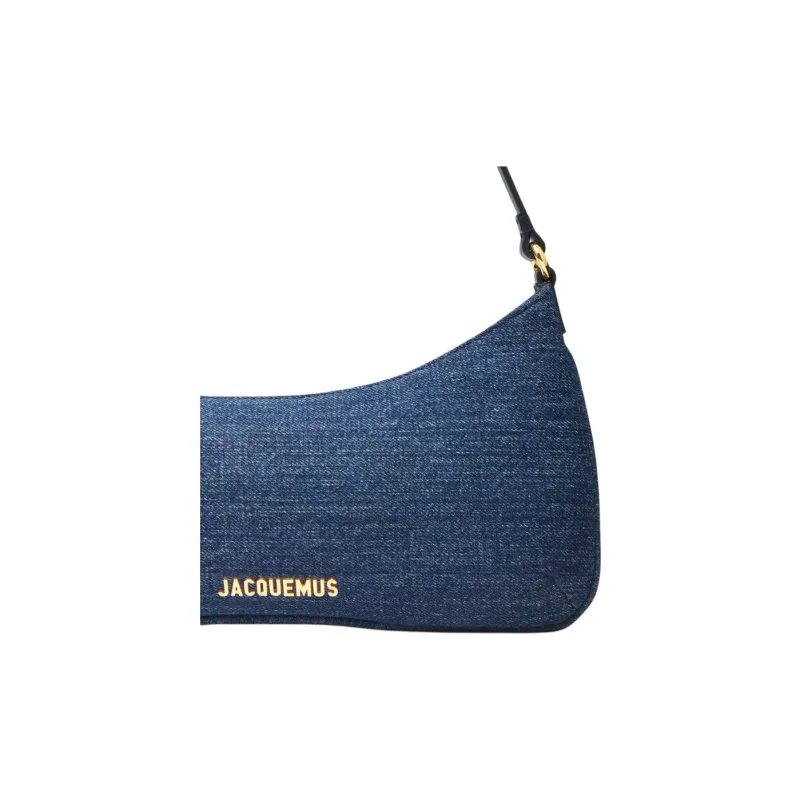 Jacquemus Denim Shoulder Bag Women's Denim Blue-4