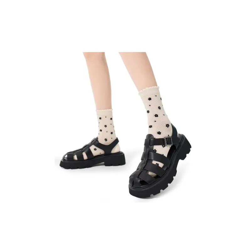 Primeet Mid Calf Socks Spring And Summer Women's Single Pack-3