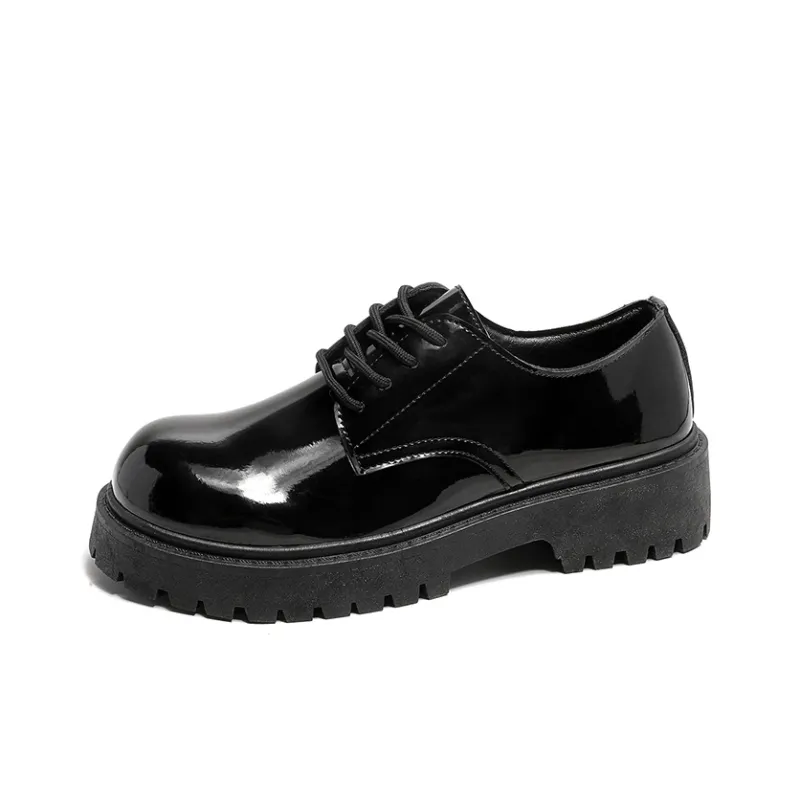 / Dress Shoes Unisex Low Top Black-16