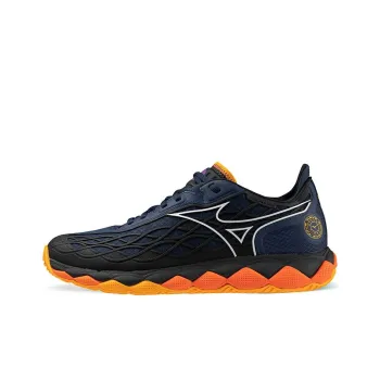 Mizuno Wave Enforce Tour Cushioning, Wear Resistant Low Top Tennis Shoes Unisex Dark Blue