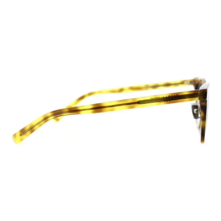 SAINT LAURENT Acetate Plastic Metal Square Sunglasses Men's Tortoiseshell-2