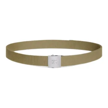 CELINE Leather Belt Men's Khaki 3CM