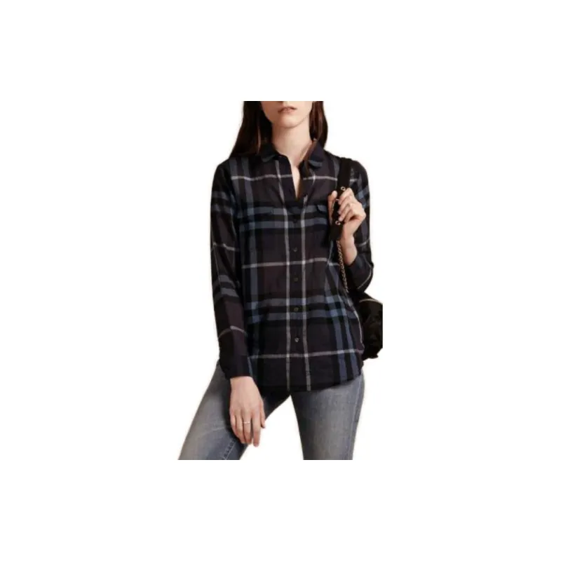 Burberry Shirts Women's Night Blue-1