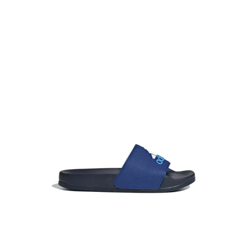 Adidas ADILETTE SHOWER Anti Slip Wear Resistant Kids' Slippers Blue Black Kids'-1