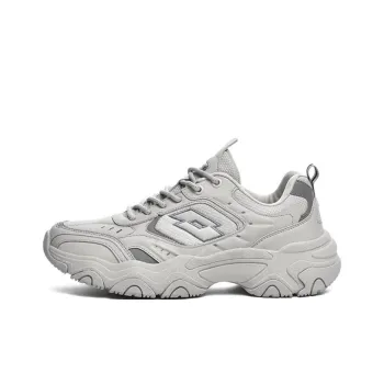 LOTTO Anti-Slip Wear-Resistant Low-Top Chunky Sneakers Women's Gray