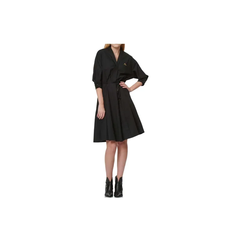 EVISU Long Sleeved Dresses Women's Black-2