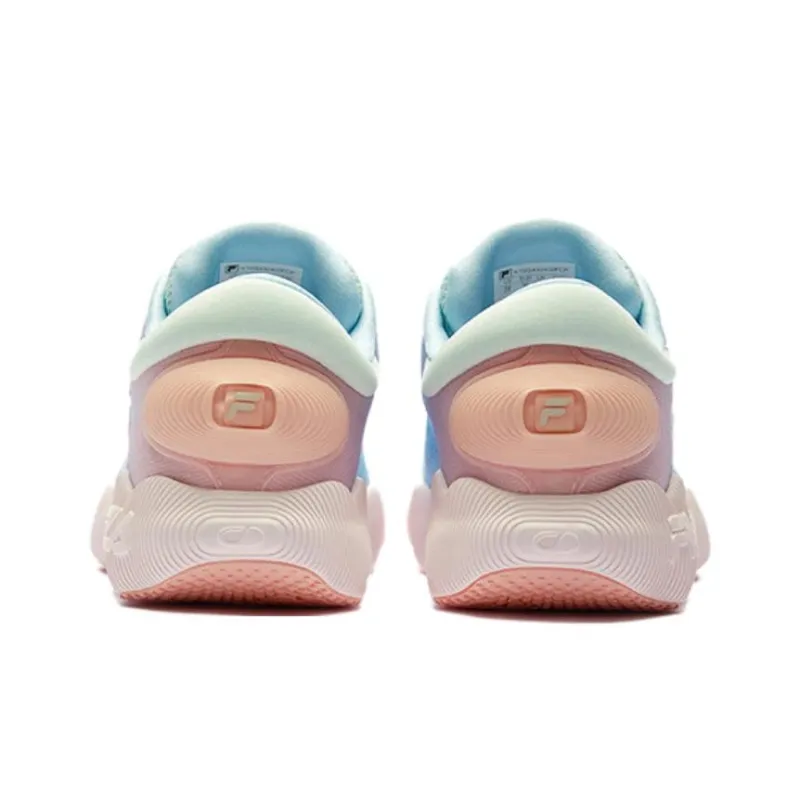 FILA KIDS BOA Anti Slip Wear Resistant Low Top Kids' Training Shoes Blue Pink Unisex-5