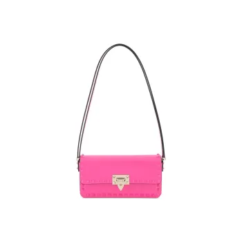 Valentino GARAVANIRockstud Calfskin Crossbody Bag Shoulder Bag Women's Pink