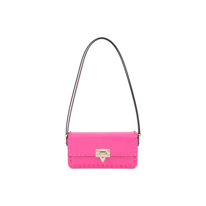 Valentino GARAVANIRockstud Calfskin Crossbody Bag Shoulder Bag Women's Pink-0