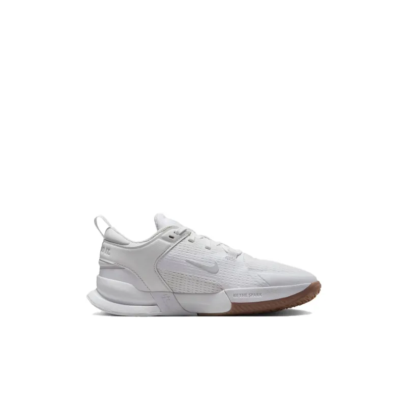 Nike Crosscourt Abrasion Resistant Breathable Cushioning Low Top Children's Basketball Shoes White Kids'-1