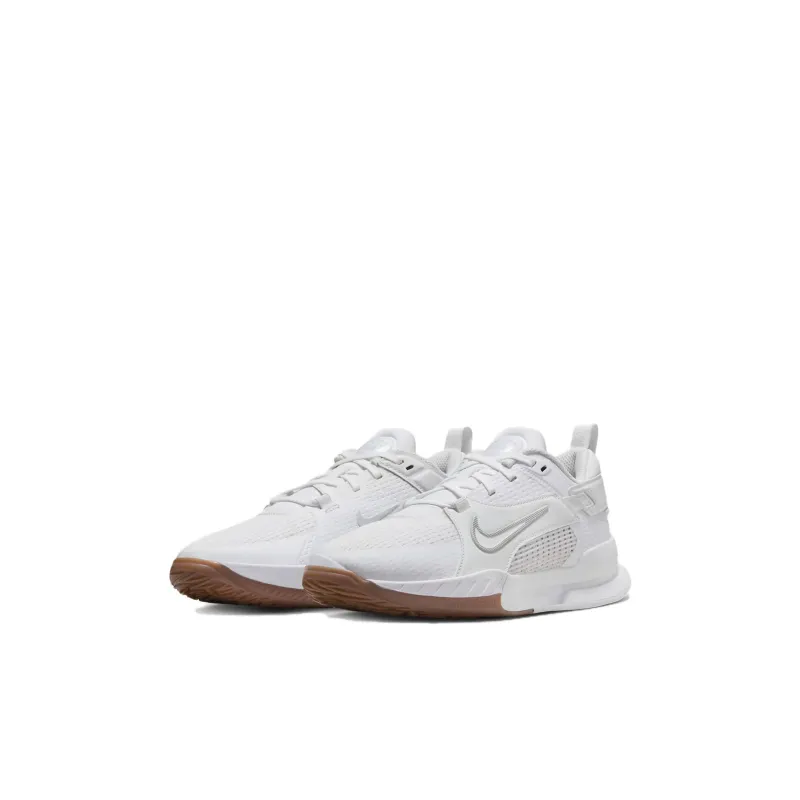 Nike Crosscourt Abrasion Resistant Breathable Cushioning Low Top Children's Basketball Shoes White Kids'-2