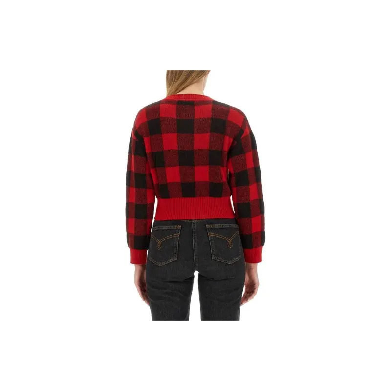 MOSCHINO Check pattern Wool blend Jumper-3