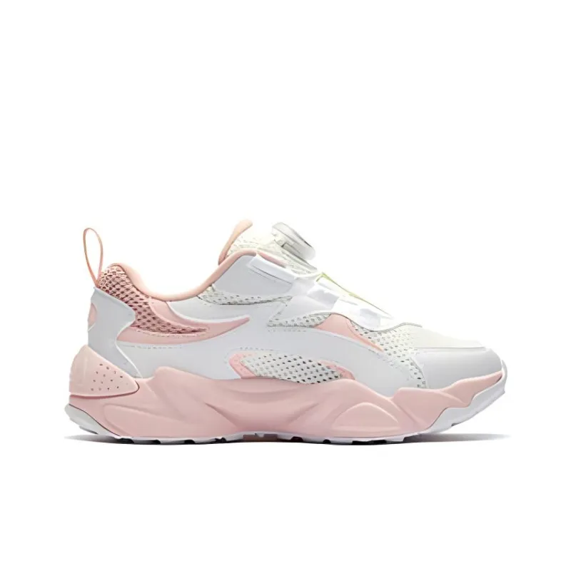 FILA KIDS BOA Anti Slip Wear Resistant Low Top Kids' Running Shoes Pink Teenagers-1