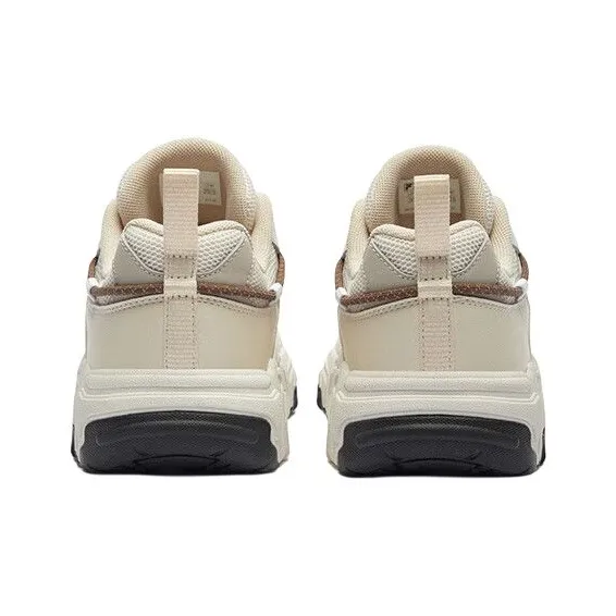 FILA KIDS Slip Resistant Anti Kick Support Breathable Low Top Kids' Running Shoes White Sand Gray/Sand Pink Teenagers-4