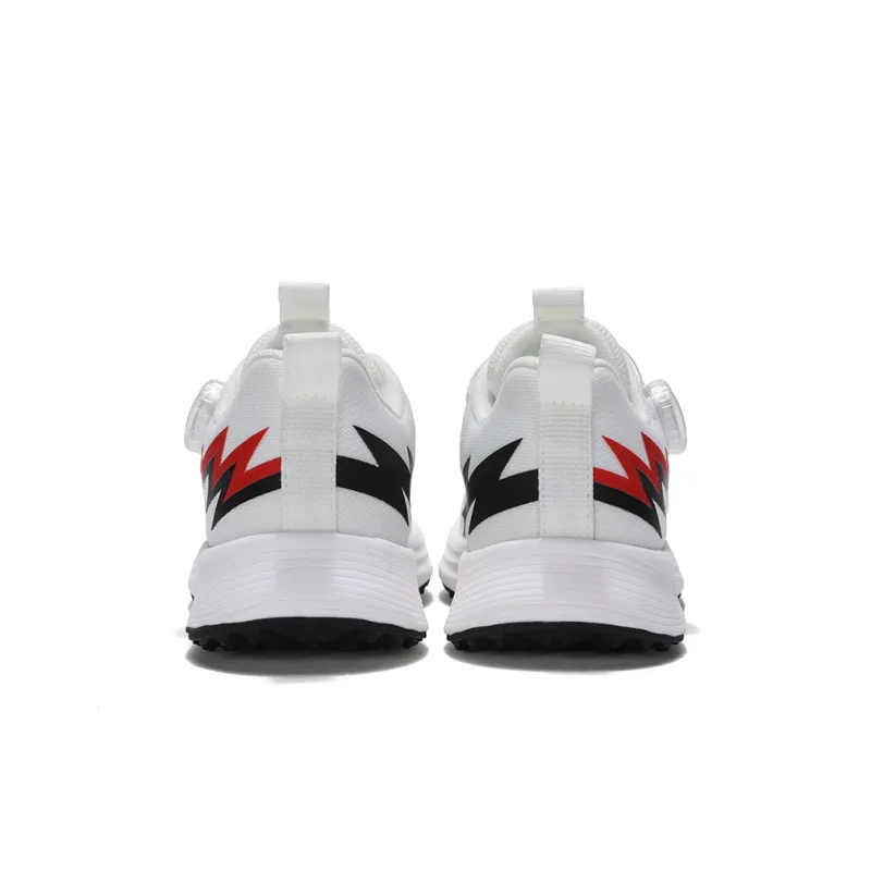 PONY Cushioning Breathable Low Top Kids' Running Shoes White Red Kids'-4
