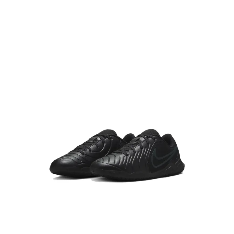 Nike Tiempo Legend 10 Anti Slip Wear Resistant Low Top Kids' Soccer Shoes Black Kids'-3