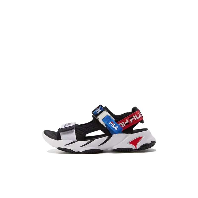 FILA KIDS Slip Resistant And Breathable Children's Sandals Black Blue Kids'-0