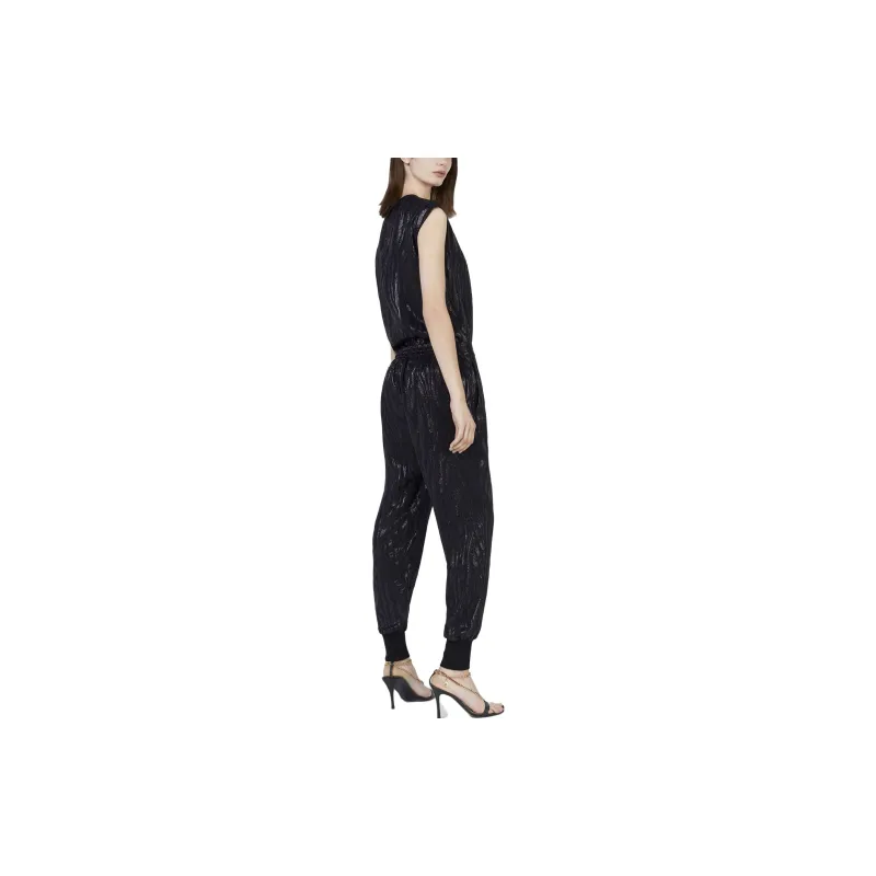 Stella McCartney Wood Grain Effect Metallic Tapered Trousers-3