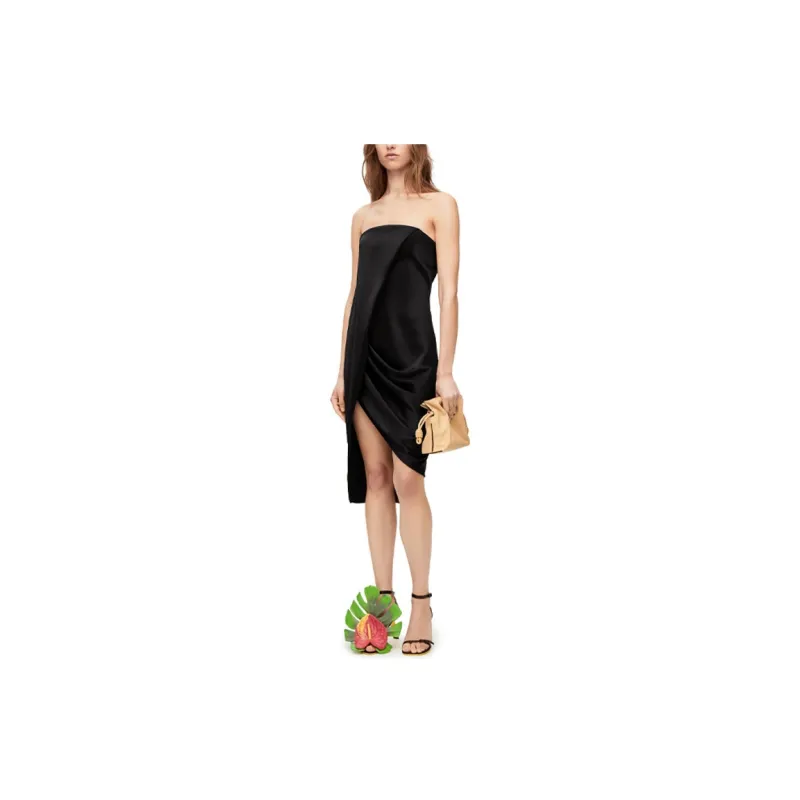 LOEWE SS23 Sleeveless Dress Women's Black-4