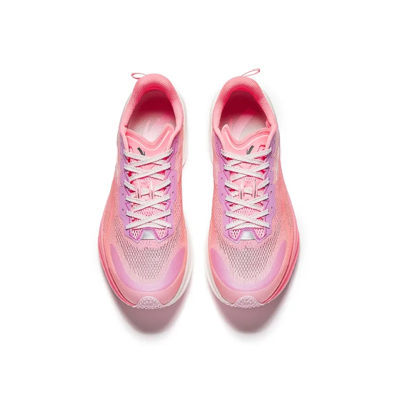 ANTA Plastic Pioneer Running Shoes Men Low Top Floral Pink/Fluorescent Cool Peach Pink/Papyrus White-2