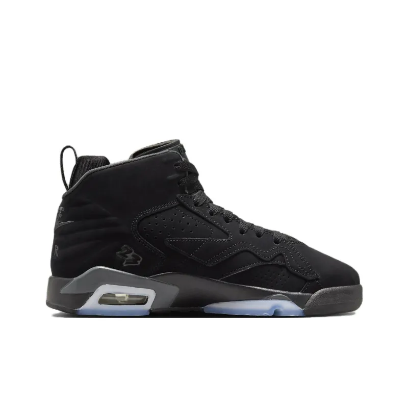 Jordan Jumpman MVP Slip Resistant Cushioning Mid Top Children's Basketball Shoes Black Teenagers-1