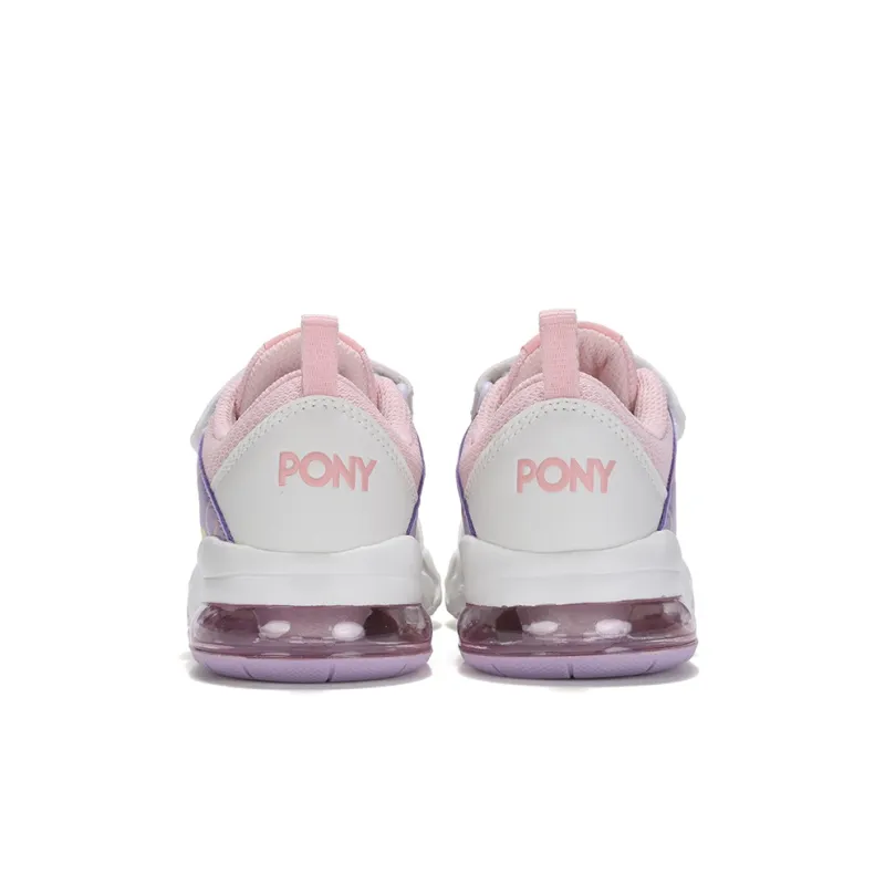PONY Slip Resistant Cushioning Breathable Low Top Kids' Running Shoes Pink Kids'-4