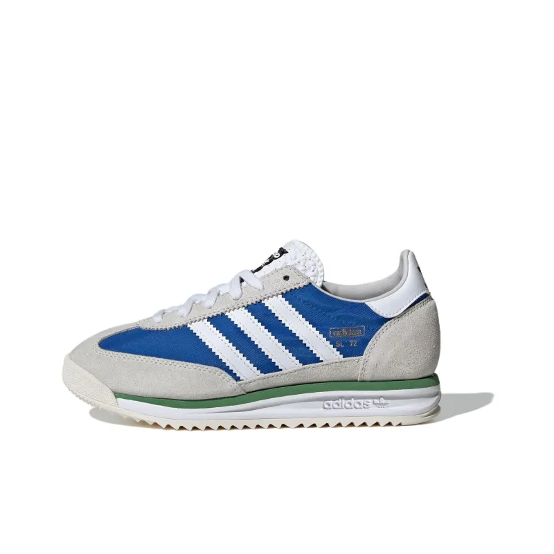 Adidas Originals Abrasion Resistant Low Top Kids Lifestyle Shoes Blue White Teenagers-0