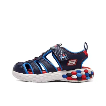 Skechers SKECHERS BOYS Anti Slip Wear Resistant Children's Sandals Blue Red Teenagers
