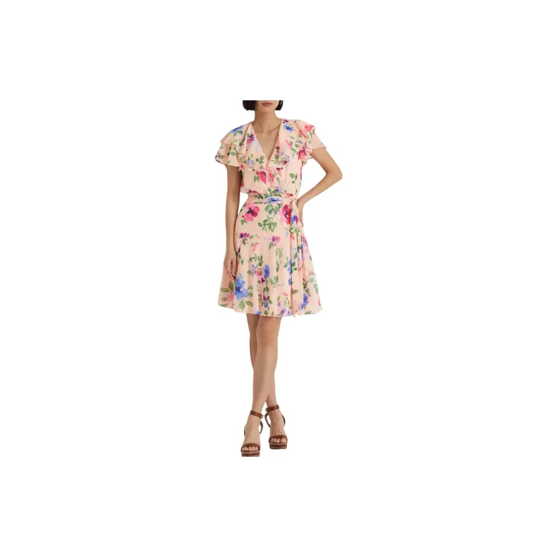 Polo Ralph Lauren Short Sleeved Dress Women's Pink-1