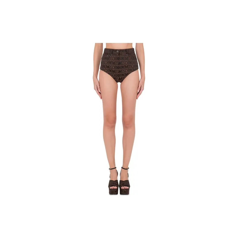 MOSCHINO Casual Shorts Women's Brown-1