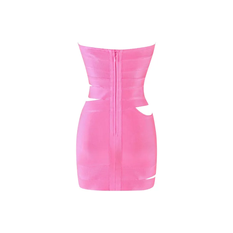 I.AM.GIA FLAVIA MINI DRESS Sleeveless Dress Women's PINK/Pink-1